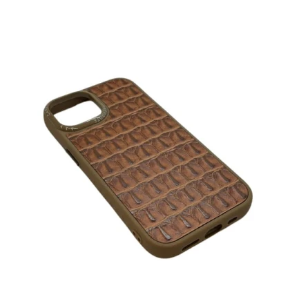 Чехол для iPhone 15 KABRO_258, коричневый