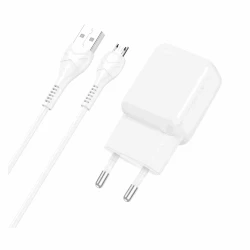 Сетевое зарядное устройство Hoco C96A Micro-USB White Сетевое зарядное устройство Hoco C96A Micro-USB White