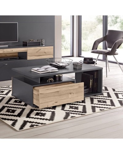 Jurnallıq masa Ev Plus ev_12116085, LDSP, antrasit, qəhvəyi, 120x59x40.2 sm