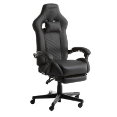 Oyun kreslosu JYSK Hallum, qara, 64x116x70 sm