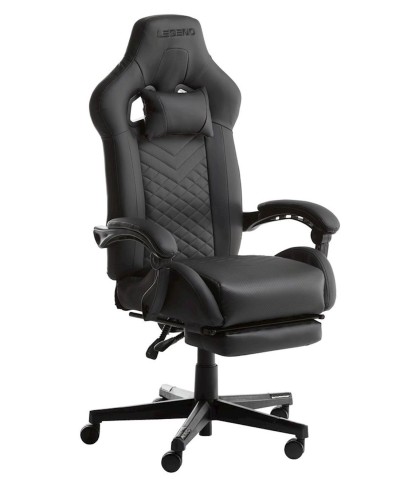 Oyun kreslosu JYSK Hallum, qara, 64x116x70 sm