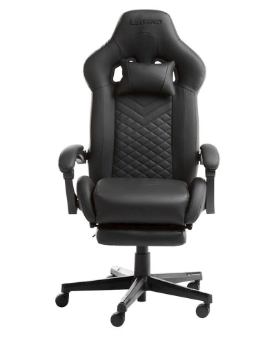 Oyun kreslosu JYSK Hallum, qara, 64x116x70 sm