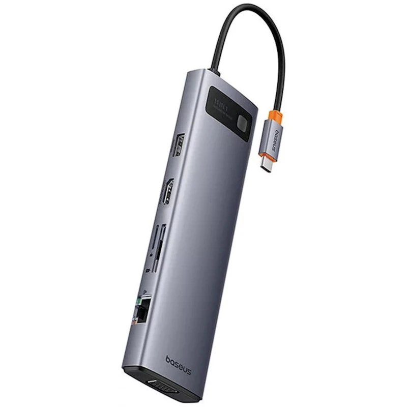 USB хаб Baseus Metal Gleam Series 11in1 Space Gray USB хаб Baseus Metal Gleam Series 11in1 Space Gray