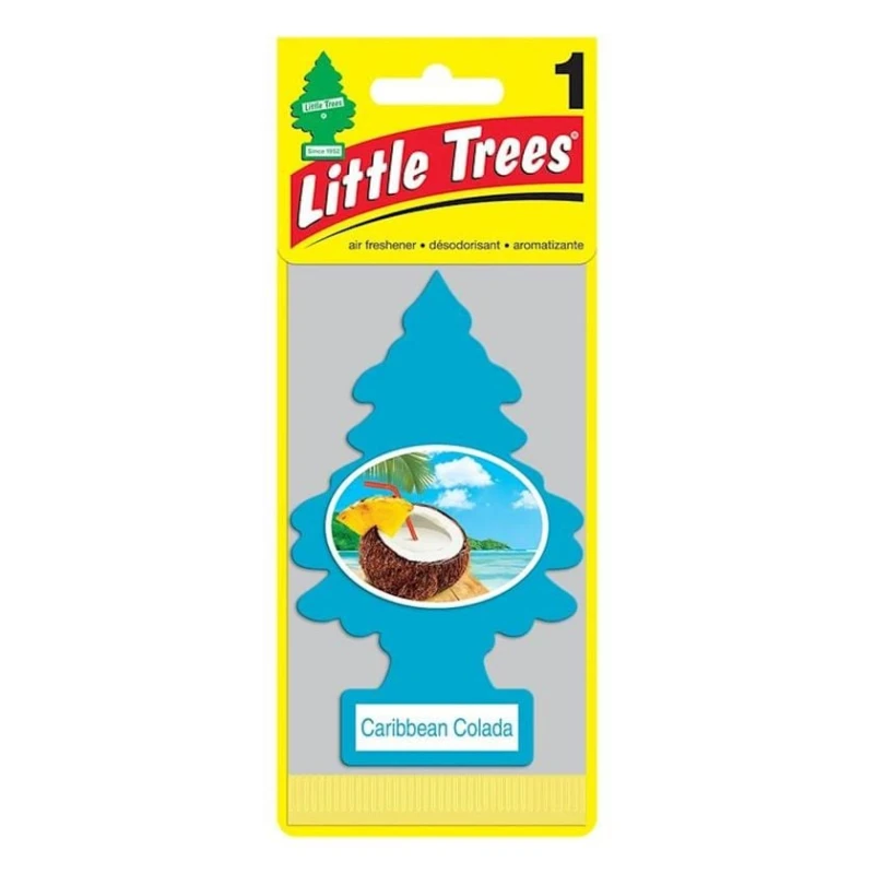 Ароматизатор для автомобиля Little Trees Caribbean Colada, 1 шт Ароматизатор для автомобиля Little Trees Caribbean Colada, 1 шт