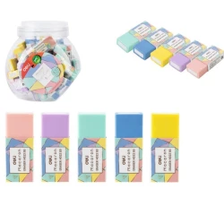 Ластик Deli Macaron, 50х20х10 мм, товар в ассортименте