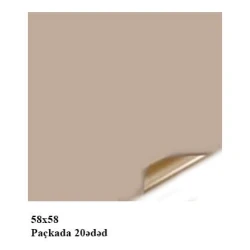 Qablaşdırma kağızı, bej, 58x58 sm, 20 əd