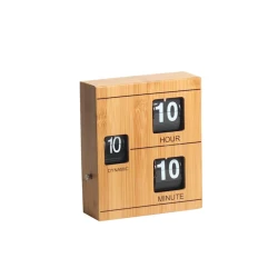 Настольные часы HY-F064 Wood/Black