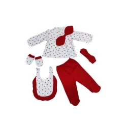 Yenidoğulmuş uşaqlar üçün dəst Bebe Simo_691, rəngbərəng, pambıq, ölçü 0-3 ay