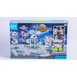 Автотрек 550-63 Parking Lot Space Station, 3+ лет, пластик, разноцветный