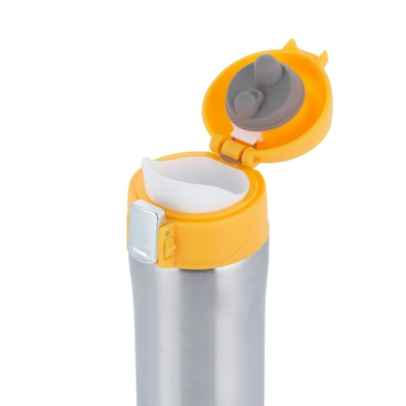 Термос вакуумный Gipfel Bonn 51045, нержавеющая сталь/пластик, желтый, 430 мл