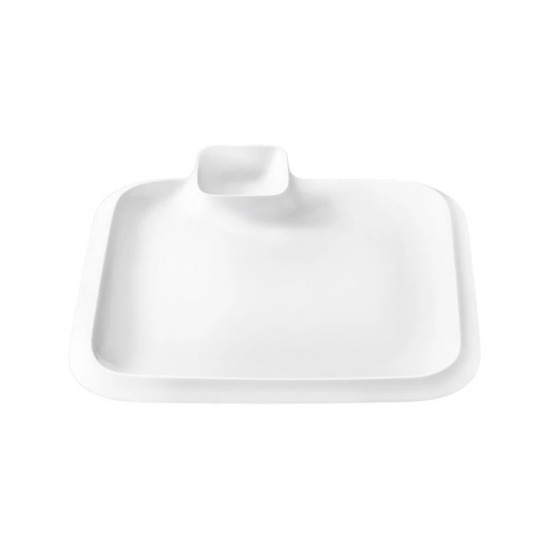 Блюдо Wilmax WL‑992654/A, квадрат, 26x26 см, фарфор, белый Блюдо Wilmax WL‑992654/A, квадрат, 26x26 см, фарфор, белый