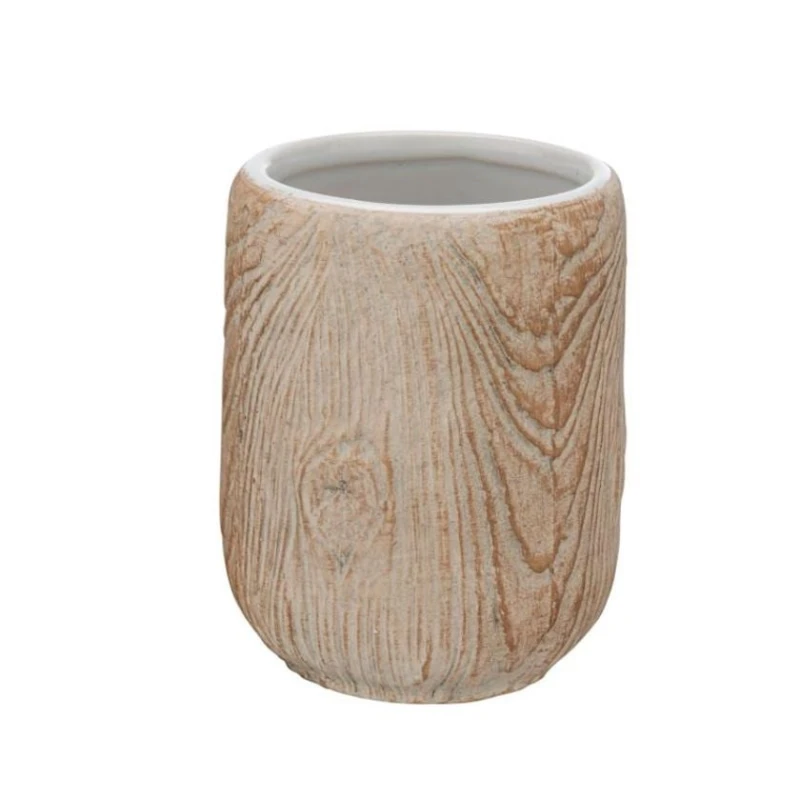 Стакан для зубных щеток Wenko Florio керамика, бежевый, 7.5x10 см Стакан для зубных щеток Wenko Florio керамика, бежевый, 7.5x10 см