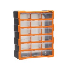 Alətlər üçün qutu Rtrmax RCA6002, 381x157x475 mm, narıncı/qara