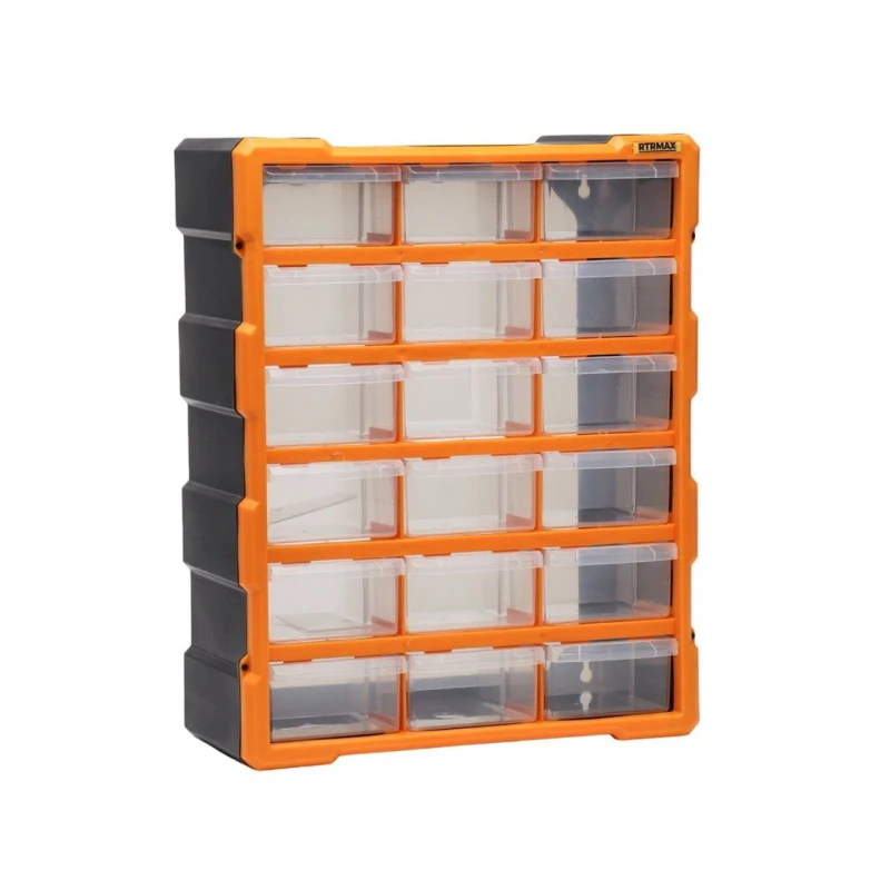Ящик для инструментов Rtrmax RCA6002, 381х157х475 мм, пластик, оранжевый/черный Ящик для инструментов Rtrmax RCA6002, 381х157х475 мм, пластик, оранжевый/черный