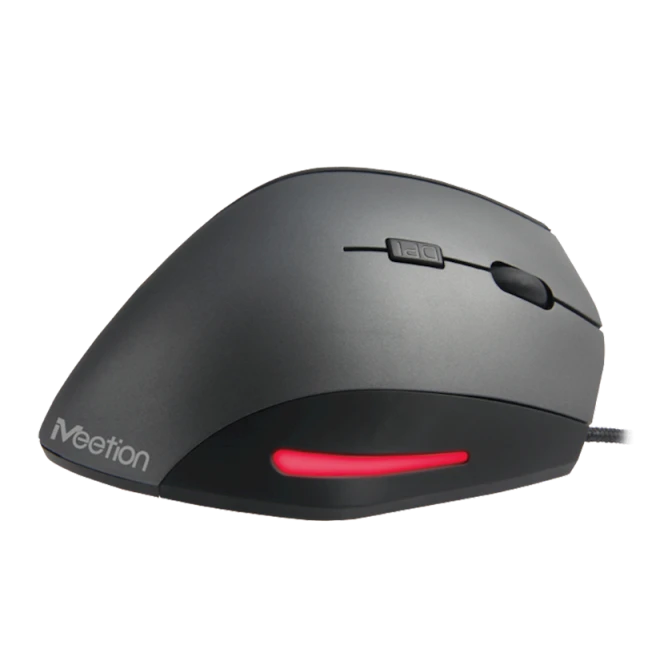 Мышь Meetion MT-M380 Vertical Mouse Rainbow Backlit USB Black