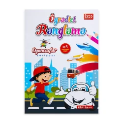 Rəngləmə albomu İzə Nəşriyyatı Öyrədici Rəngləmə Oyuncaqlar №3, A4 Rəngləmə albomu İzə Nəşriyyatı Öyrədici Rəngləmə Oyuncaqlar №3, A4