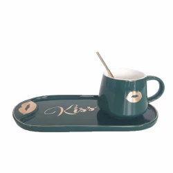 Çay dəsti keramika yaşıl rəng 1 ədəd 5533227899