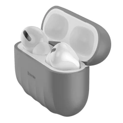 Чехол для наушников Baseus Shell Pattern Silica Gel Case для Apple AirPods Pro, Grey
