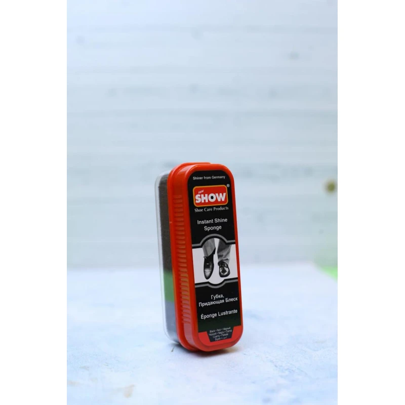 Губка для блеска Show для обуви из гладкой кожи, черный Губка для блеска Show для обуви из гладкой кожи, черный