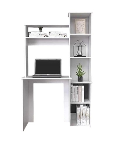 Yazı masası Ev Plus 12115879, LDSP, ağ, 100x45x163 sm