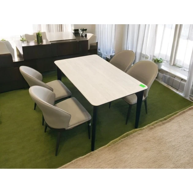 Обеденный набор Mayak Solstice Harmony MY57, 130x80x75 см, стул 50x43 см Обеденный набор Mayak Solstice Harmony MY57, 130x80x75 см, стул 50x43 см