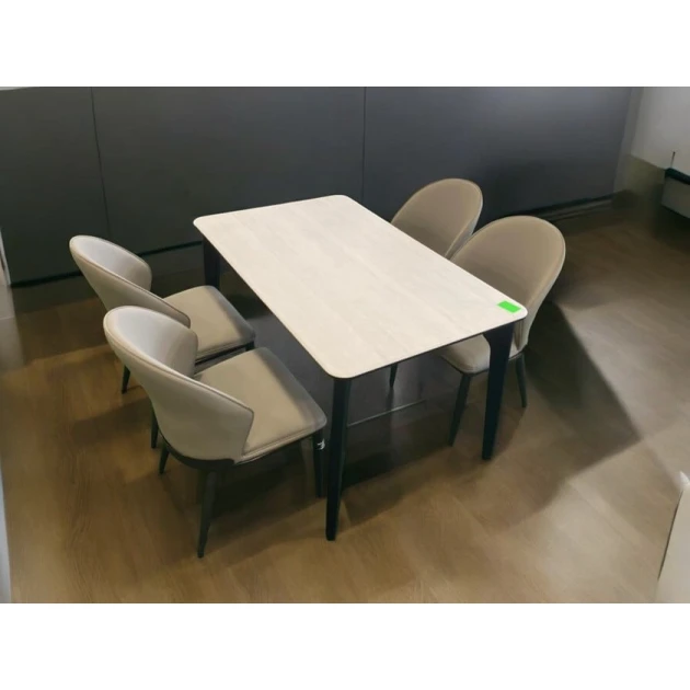 Обеденный набор Mayak Solstice Harmony MY57, 130x80x75 см, стул 50x43 см Обеденный набор Mayak Solstice Harmony MY57, 130x80x75 см, стул 50x43 см