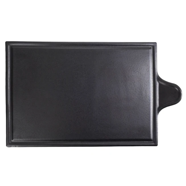 Сервировочная доска Porland Seasons 04ALM001688, фарфор, черный, 30x18 см Сервировочная доска Porland Seasons 04ALM001688, фарфор, черный, 30x18 см