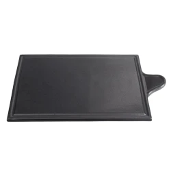 Сервировочная доска Porland Seasons 04ALM001688, фарфор, черный, 30x18 см Сервировочная доска Porland Seasons 04ALM001688, фарфор, черный, 30x18 см