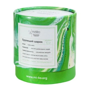 Бомбочка для ванны Mi&Ko Лайм и мята 185 г Бомбочка для ванны Mi&Ko Лайм и мята 185 г