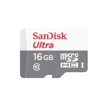 Yaddaş kartı Sandisk Ultra 16GB MicroSDHC Class 10 with Adapter (SDSQUAR-016G-GN6MA)