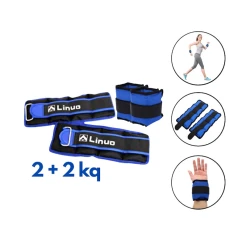 Qollar və ayaqlar üçün yük 02125072, mavi, 32x12 sm, 2 kq, 2 əd