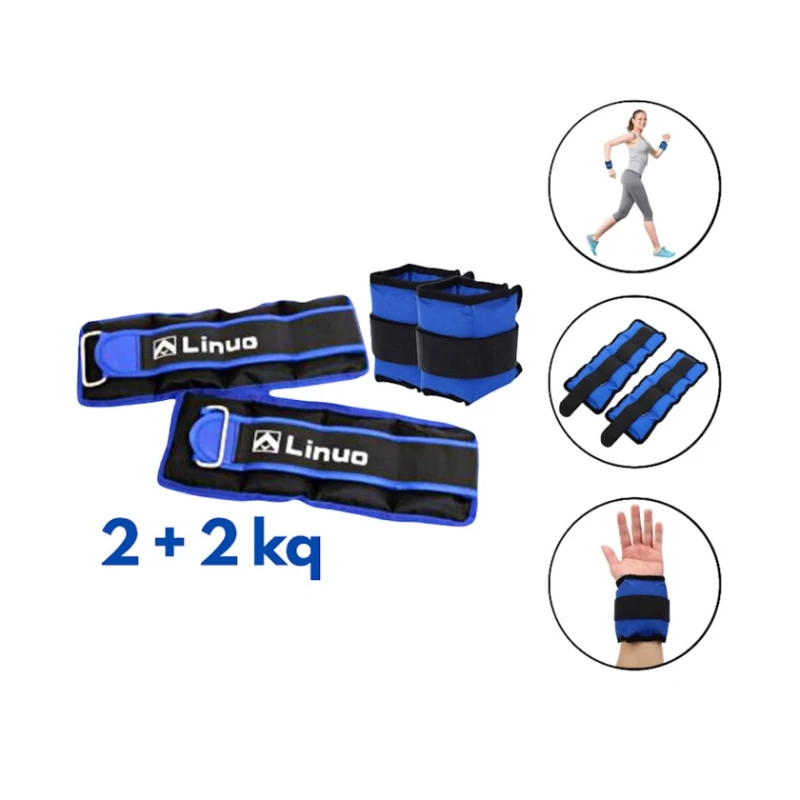 Qollar və ayaqlar üçün yük 02125072, mavi, 32x12 sm, 2 kq, 2 əd