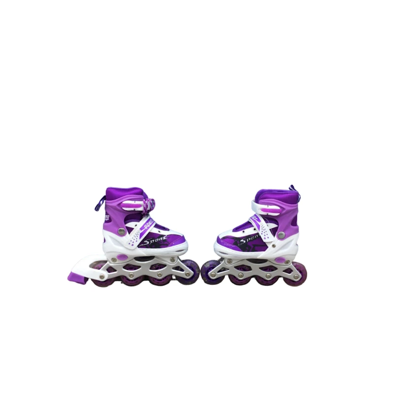 Роликовые коньки 690, размер 31-42, фиолетовый Роликовые коньки 690, размер 31-42, фиолетовый