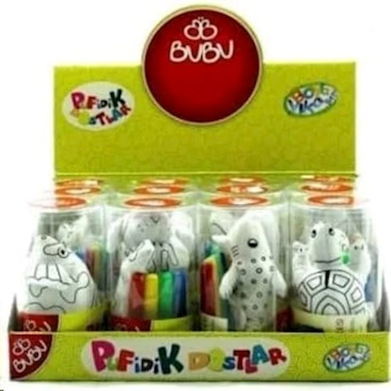 Boyama üçün yumşaq oyuncağ Bubu 00068 Pufidic friends 1 yumşaq oyuncaq/4 marker, oyuncağın hündürlüyü 12 sm, məhsul çeşiddə Boyama üçün yumşaq oyuncağ Bubu 00068 Pufidic friends 1 yumşaq oyuncaq/4 marker, oyuncağın hündürlüyü 12 sm, məhsul çeşiddə