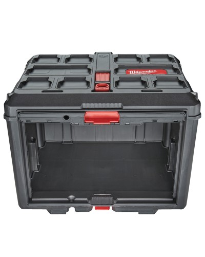 Alətlər üçün qutu Milwaukee Packout 4932480623 yan qapı ilə, 1 əd, qara