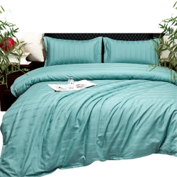 Комплект постельного белья Narlı Exclusive Narlı 000757, пододеяльник 160x220 см, простыня 180x240 см, наволочка 50x70 см, односпальный, люкс сатин, светло голубой