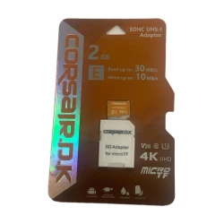 Карта памяти Corsair.D.K 2.GB SDHC UHS-L Чтение 30 МБ/с Запись 10 МБ/с