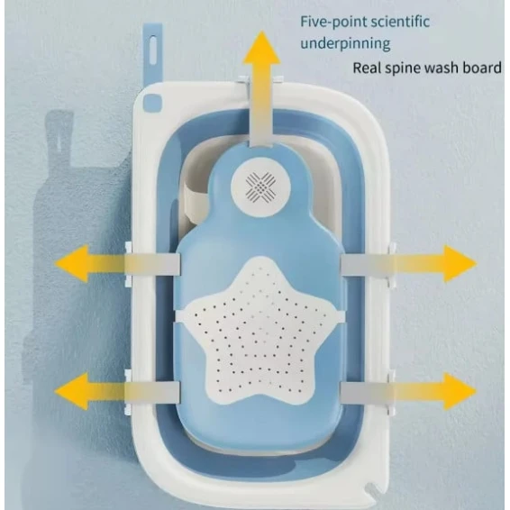 Yeni doğulmuş körpələr üçün qatlanan hamam vannası 5237_007M