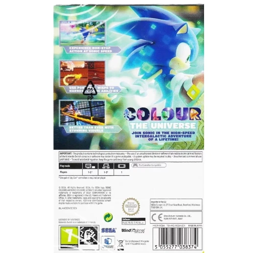 Игра Sonic Colors: Ultimate Nintendo Switch