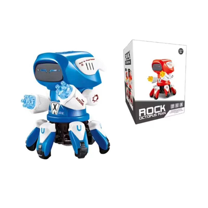 Robot Rock Octopus Rəqs edən, musiqi işığı ilə, mavi - Kahnsport 0002