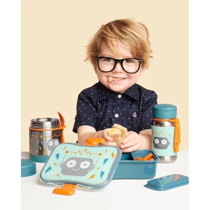 Контейнер для еды Spark Style Robot, зеленый, 3+ лет Контейнер для еды Spark Style Robot, зеленый, 3+ лет
