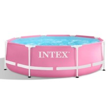 Karkaslı hovuz İntex H28290NP, çəhrayı, 244x76 sm, 2843 l
