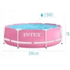 Каркасный бассейн İntex H28290NP, розовый, 244x76 см, 2843 л