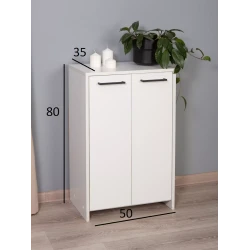 Подставка для обуви, ЛДСП, белое тиснение, 80x35x50 см Подставка для обуви, ЛДСП, белое тиснение, 80x35x50 см