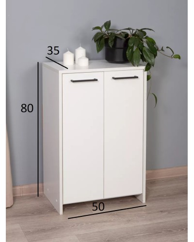 Ayaqqabı üçün altlıq, LDSP, ağ basmanaxış, 80x35x50 sm