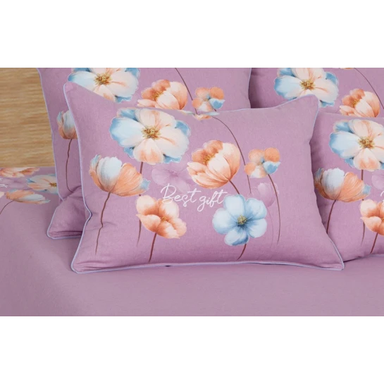 Комплект постельного белья Артпостель Анетта, пододеяльник 200x220 см, простыня 220x240 см, наволочка 50x70/70x70 см, евро, велюр, розовый Комплект постельного белья Артпостель Анетта, пододеяльник 200x220 см, простыня 220x240 см, наволочка 50x70/70x70 см, евро, велюр, розовый