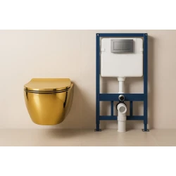 Туалетный гарнитур Elfa Hanging Gold 1190 / Комплект для установки Туалетный гарнитур Elfa Hanging Gold 1190 / Комплект для установки