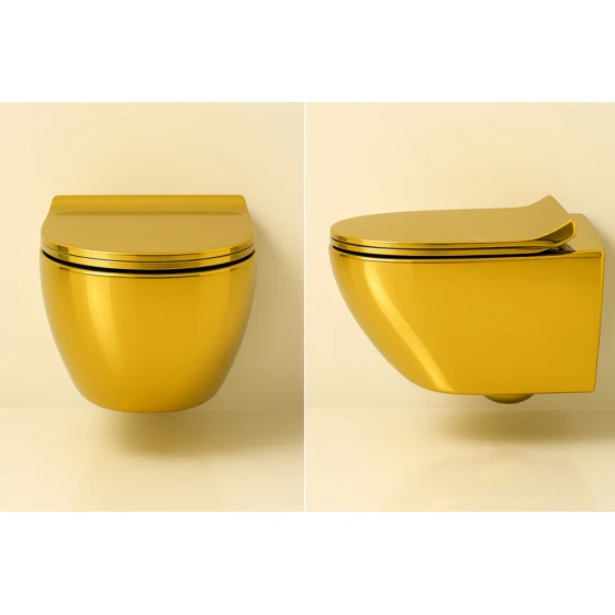 Туалетный гарнитур Elfa Hanging Gold 1190 / Комплект для установки Туалетный гарнитур Elfa Hanging Gold 1190 / Комплект для установки