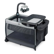 Uşaq üçün manej Chicco Lullaby Zip Driftwood, boz/qara