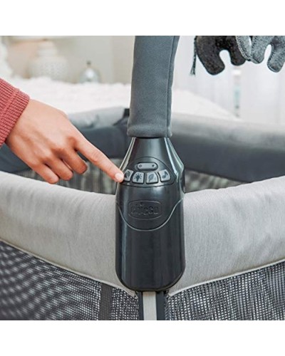 Uşaq üçün manej Chicco Lullaby Zip Driftwood, boz/qara